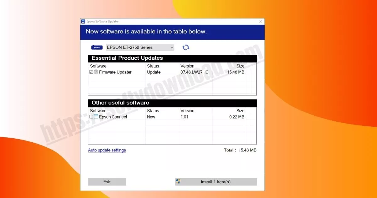 Epson L3260 Firmware 1