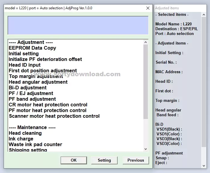 reset epson l220 2 