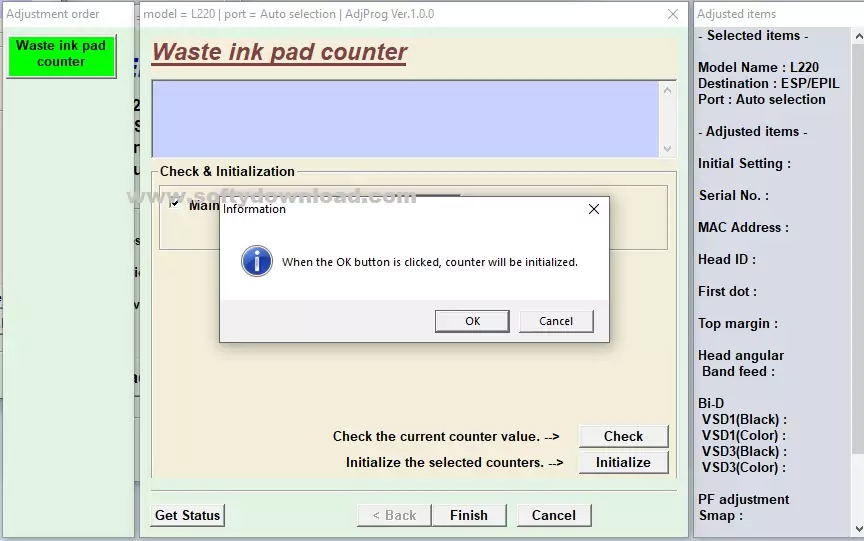reset epson l220 4