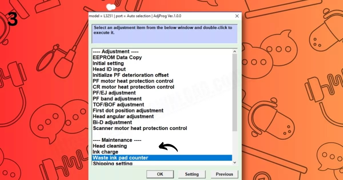 Epson M1120 Resetter 3
